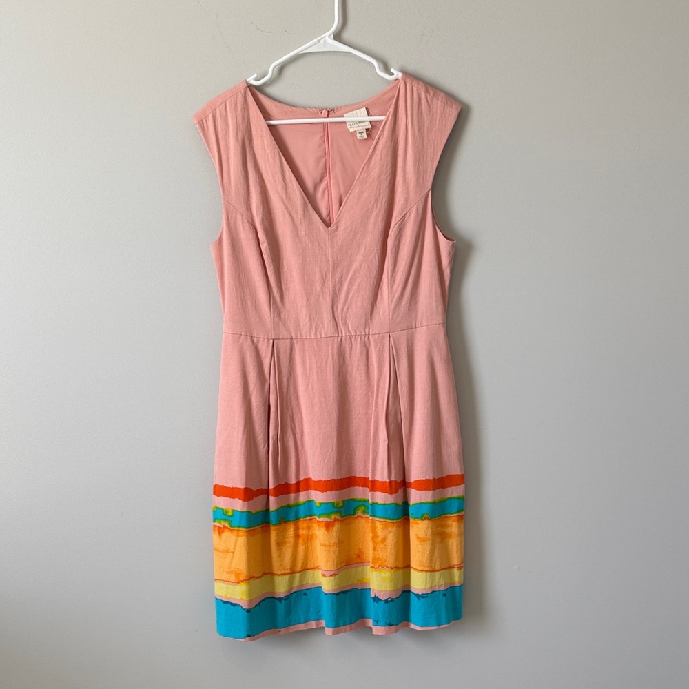 Anthropologie Pink Multicolor Dress